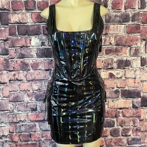 Shiny Oil Slick Dress